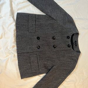 Ann Taylor Black and Gray Blazer
